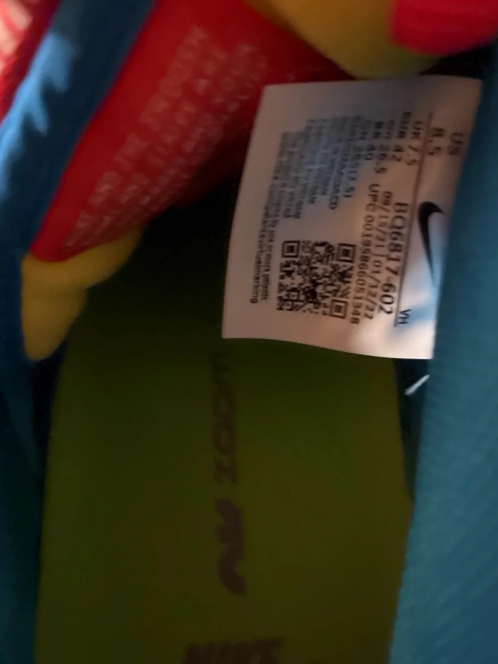 Men’s Nike Sb dunk low pro “Bart Simpson “ authentic eBay tag